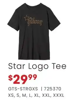 Long & McQuade Star Logo Tee offer