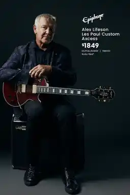 Long & McQuade Alex Lifeson Les Paul Custom Axcess offer
