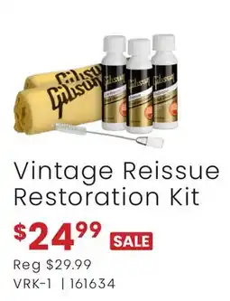Long & McQuade Vintage Reissue Restoration Kit offer