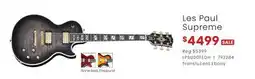 Long & McQuade Les Paul Supreme offer