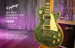 Long & McQuade Les Paul Standard 60s Quilt Top offer