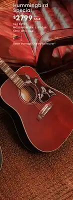 Long & McQuade Hummingbird Special offer