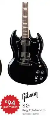 Long & McQuade Gibson SG offer