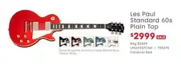 Long & McQuade Gibson Les Paul Standard 60s Plain Top offer