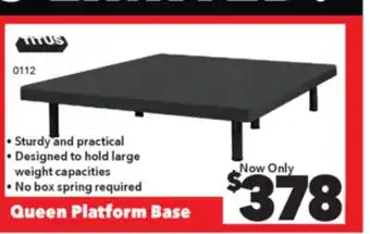 Surplus Furniture Queen 60 Platform Base offer