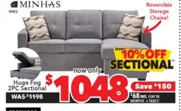 Surplus Furniture Hugo Charcoal 2 Piece Storage Sleeper offer