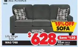 Surplus Furniture Lilly Surge Anchor Sofa offer