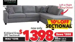 Surplus Furniture Kirkland Grey 2Pc Sectional offer