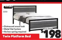 Surplus Furniture Grey Twin Bed offer