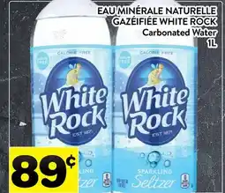 Supermarché PA EAU MINÉRALE NATURELLE GAZÉIFIÉE WHITE ROCK | Carbonated Water offer
