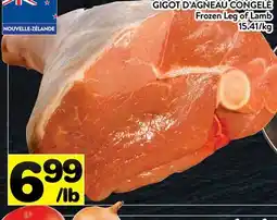 Supermarché PA GIGOT D'AGNEAU CONGELÉ | Frozen Leg of Lamb offer