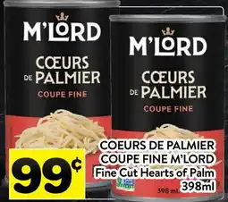 Supermarché PA COEURS DE PALMIER COUPE FINE M'LORD | Fine Cut Hearts of Palm offer