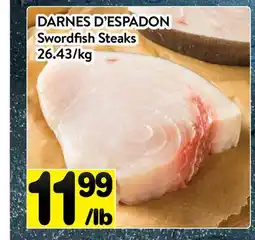 Supermarché PA DARNES D'ESPADON | Swordfish Steaks offer
