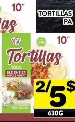 Supermarché PA TORTILLAS PA offer