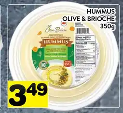 Supermarché PA HUMMUS OLIVE & BRIOCHE offer
