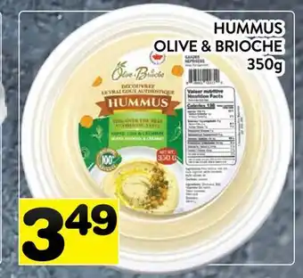 Supermarché PA HUMMUS OLIVE & BRIOCHE offer