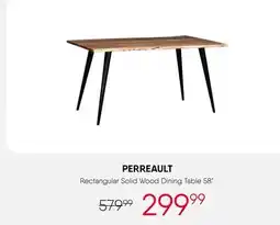 Meubles RD Perreault - Rectangular Solid Wood Dining Table 58 offer