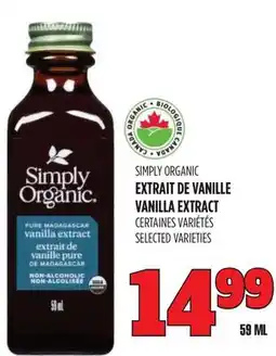Marches Tau EXTRAIT DE VANILLE SIMPLY ORGANIC offer