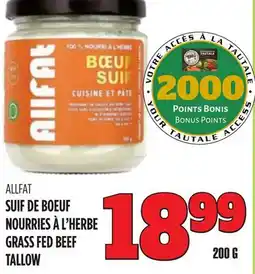 Marches Tau SUIF DE BOEUF NOURRIESÀL'HERBE ALLFAT offer