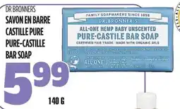 Marches Tau SAVON EN BARRE CASTILLE PURE DR BRONNERS offer