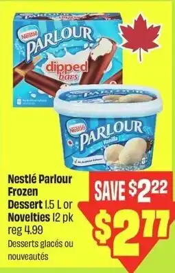 FreshCo Nestlé parlour frozen dessert or novelties offer