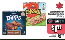 FreshCo Quaker Chewy or Dipps Granola Bars offer
