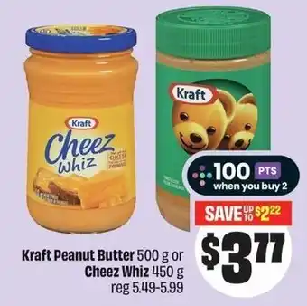 FreshCo Kraft peanut butter or cheez whiz offer