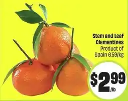 FreshCo Stem and Leaf Clementines offer