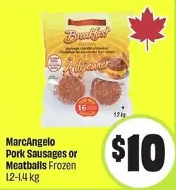 FreshCo MarcAngelo Pork Sausages or Meatballs offer