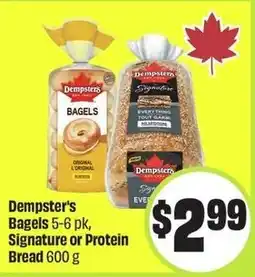 FreshCo Dempster's bagels, signature or protein bread offer