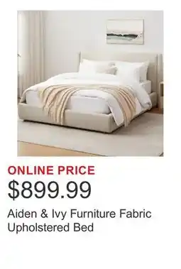 Costco Aiden & Ivy Furniture Fabric Upholstered Bed offer