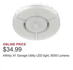 Costco Infinity X1 Garage Utility LED light, 8000 Lumens offer