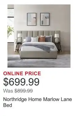 Costco Northridge Home Marlow Lane Bed offer