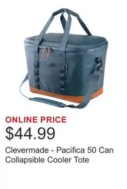 Costco Clevermade - Pacifica 50 Can Collapsible Cooler Tote offer