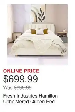 Costco Fresh Industries Hamilton Upholstered Queen Bed offer