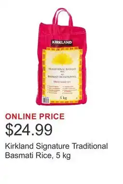 Costco Kirkland Signature Traditional Basmati Rice offer