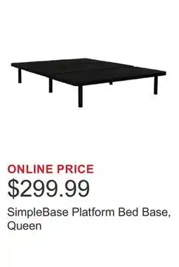 Costco SimpleBase Platform Bed Base, Queen offer