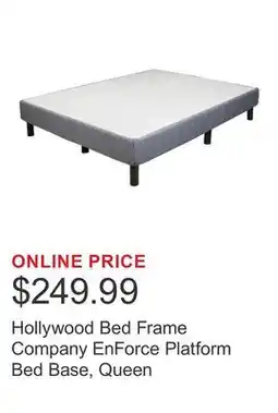 Costco Hollywood Bed Frame Company EnForce Platform Bed Base, Queen offer