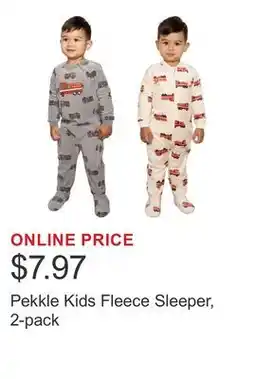 Costco Pekkle Kids Fleece Sleeper, 2-pack offer