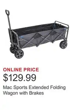 Costco Mac Sports Extended Folding Wagon with Brakes offer