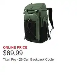 Costco Titan Pro - 26 Can Backpack Cooler offer