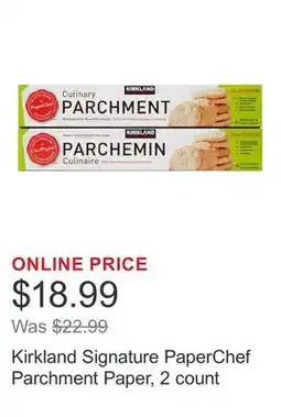 Costco Kirkland Signature PaperChef Parchment Paper, 2 count offer