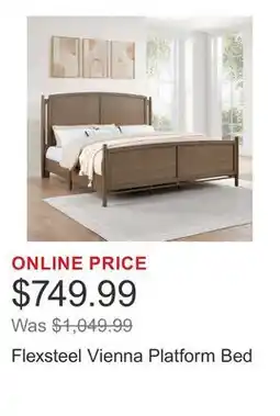 Costco Flexsteel Vienna Platform Bed offer