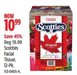 Canadian Tire Scotties Facial Tissue, 12-Pk offer