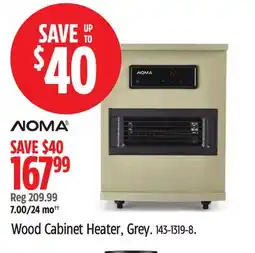 Canadian Tire Noma Wood Cabinet Heater offer