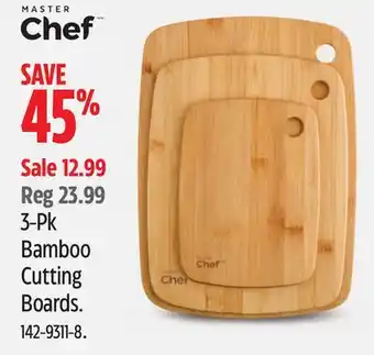 Canadian Tire Master Chef 3-Pk Bamboo Cutting Boards offer