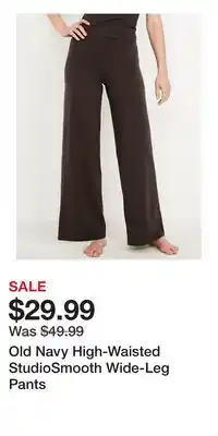 Old Navy Old Navy High-Waisted StudioSmooth Wide-Leg Pants offer