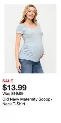 Old Navy Old Navy Maternity Scoop-Neck T-Shirt offer