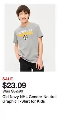 Old Navy Old Navy NHL Gender-Neutral Graphic T-Shirt for Kids offer