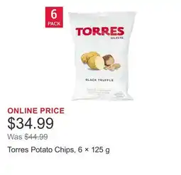 Costco Torres Potato Chips, 6 × offer